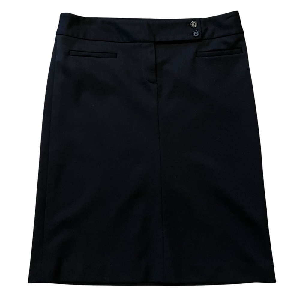 Theory Vintage Black Trouser Style Pencil Skirt 8